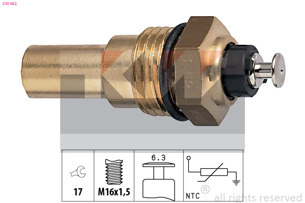 Senzor,temperatura lichid de racire 530 062 KW